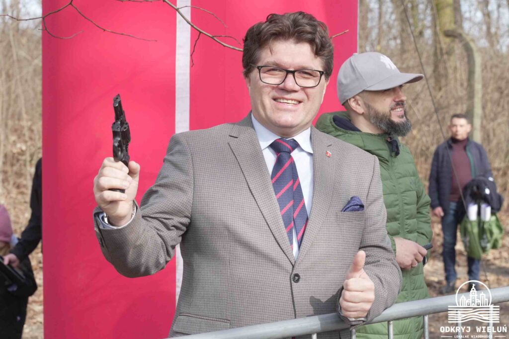 Paweł Okrasa - burmistrz Wielunia; Wieluń, marzec 2026